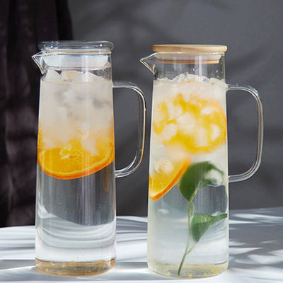 1L transparentes hitzebeständiges Glasgetränk Juice Cold Kettle Kitchen Tools