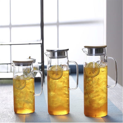 1L transparentes hitzebeständiges Glasgetränk Juice Cold Kettle Kitchen Tools