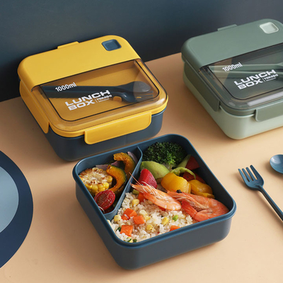 freundliches Bento Box Airtight Lunch Box Safe 1L 2L 3L Rechteck-pp. Eco für Mikrowelle