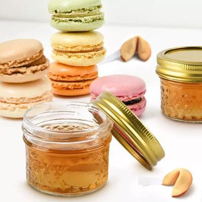 Große Öffnung Mini Caviar Glass Preserve Jars für Stau 100ml 40 stellt ein