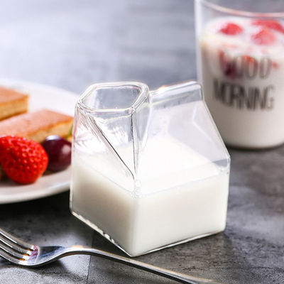 Mini Clear Custom Drinking Cups-Quadrat-Cocktail-Gläser melken Karton 12oz