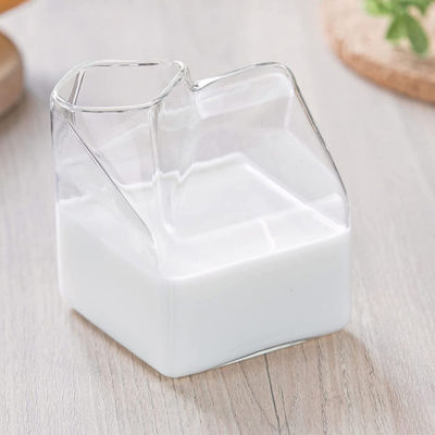 Mini Clear Custom Drinking Cups-Quadrat-Cocktail-Gläser melken Karton 12oz