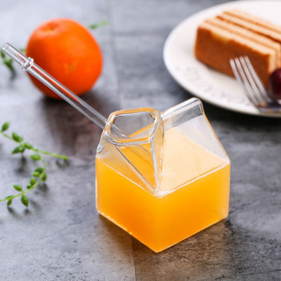 Mini Clear Custom Drinking Cups-Quadrat-Cocktail-Gläser melken Karton 12oz