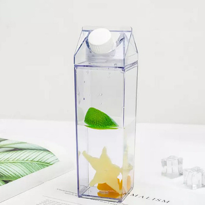 kundenspezifische Trinkbecher melken des Plastikquadrat-500ml die wasserundurchlässige Karton-Wasser-Flasche