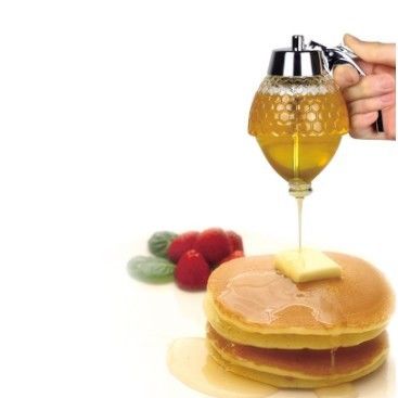 Freie Honigzufuhr des Tropfenfängers transparenter Acryl-Muffinbegleiter Honeypot 200ml