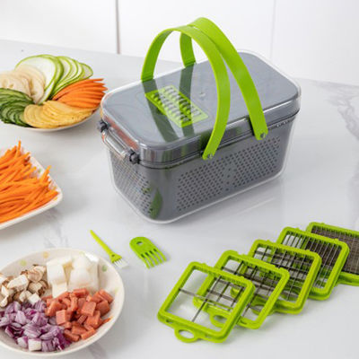 Multifunktions- Zwiebel-Schnittmeister Gemüse-Chopper Slicer PC der Küchen-Werkzeug-Zusätze 22