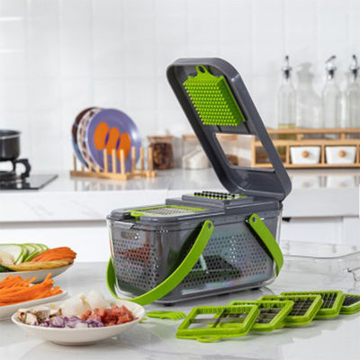 Multifunktions- Zwiebel-Schnittmeister Gemüse-Chopper Slicer PC der Küchen-Werkzeug-Zusätze 22