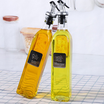 Klarglas-Olive Oil Dispenser Bottles Cooking-Öl-Behälter für Küche