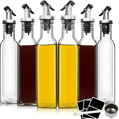 Klarglas-Olive Oil Dispenser Bottles Cooking-Öl-Behälter für Küche