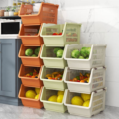 Stapelbarer Höhlen-Frucht-Gemüse-Organisator Basket Kitchen Supplies