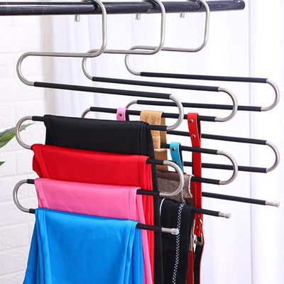 S-Form-Hosen-Aufhänger-Edelstahl-Kleiderbügel-Haushaltsware-Produkte