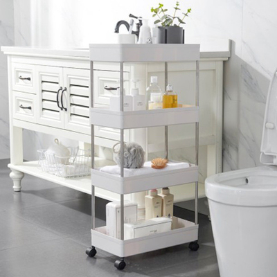 Mehrschichtiges mobiles Aktenwagen-Gestell für Küchen-Schlafzimmer-Badezimmer