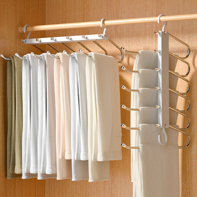 Raumersparnis keucht Aufhänger-rutschfeste Kleidung, überlagerte, die Hosen des Organisator-5 stark beanspruchen