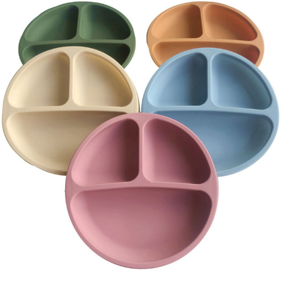 Geteilte multi Fach-Brotdose-Silikon-Saugplatten für Babys