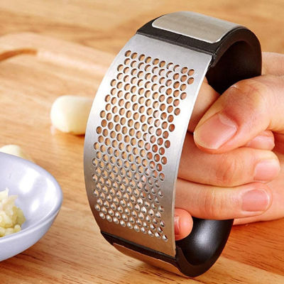 Edelstahl-Knoblauch-Fleischwolf-Zerkleinerungsmaschinen-und Peeler-Knoblauch-Presse-Rocker-Küchen-Versorgungen