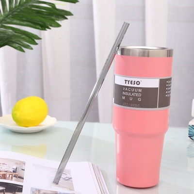 Massen-Edelstahl IsolierKaffeetassen der trommel-30oz mit Deckel und Stroh