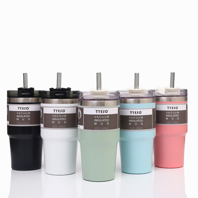 Massen-Edelstahl IsolierKaffeetassen der trommel-30oz mit Deckel und Stroh