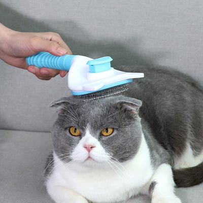 Kundenspezifische Edelstahl-Haushaltsware-Haustier-Haar-Entferner-Bürste für Hundekatze