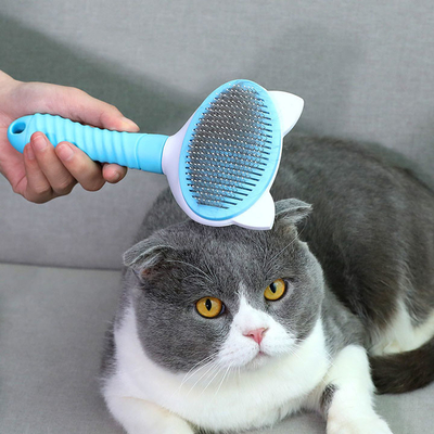 Kundenspezifische Edelstahl-Haushaltsware-Haustier-Haar-Entferner-Bürste für Hundekatze