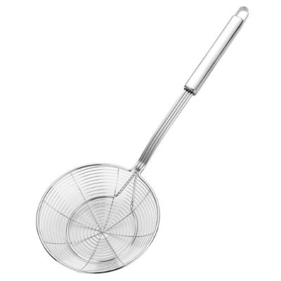 Kochen, Edelstahl-Haushaltsware-Spinnen-Sieb-Abstreicheisen-Schöpflöffel braten