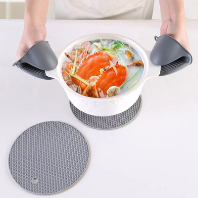 Hitzebeständiges Silikon Oven Mitts Pot Holders Sets für das Backen