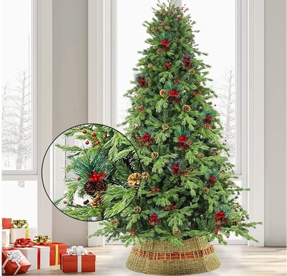 Rote Frucht-künstliche Kiefern-Nadeln PVCs für Mini Christmas Tree Ornaments
