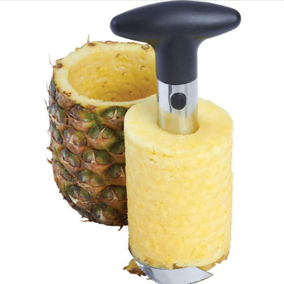 Ziehen Sie freie Edelstahl-Haushaltsware-Ananas-entkernender Werkzeug-Schneidmaschine mit abnehmbarem Griff ab