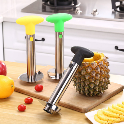 Ziehen Sie freie Edelstahl-Haushaltsware-Ananas-entkernender Werkzeug-Schneidmaschine mit abnehmbarem Griff ab