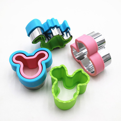 Schneider-Edelstahl-Haushaltsware-Blume Dinos Circle Mickey Mold des Sandwich-4pcs