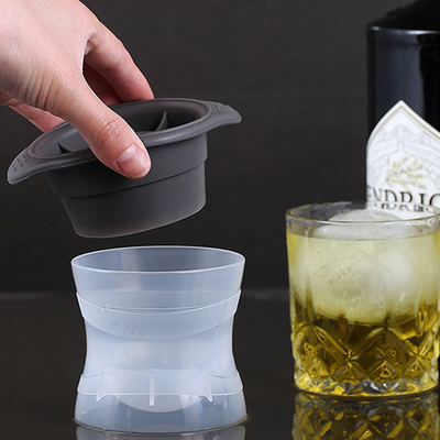 Küchen-Stangen-Eis-Würfel-Ball-Hersteller-Silikon-große runde Bereich-Form für Whisky