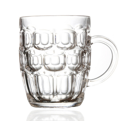 Große kundenspezifische PlastikTrinkbecher Dimple Stein Beer Mugs mit Griff 20oz