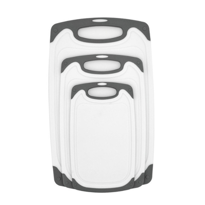 Behandelt freies hackendes Küchen-PlastikSchneidebrett Juice Grooves With Easy Grip BPA 676g