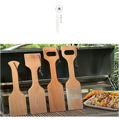 Borste grillen freie natürliche hölzerne GRILL Werkzeuge und Zusätze Schaber