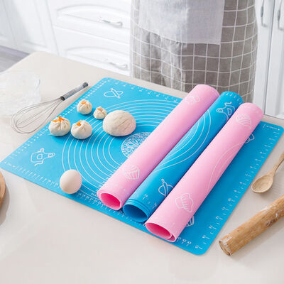 Nicht Stock-backende Matte mit Maß-Silikon-Gebäck Mat Dough Rolling Mat