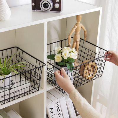 Draht-Speicher-Körbe Metalldraht-Korb-Speiseschrank-Organisation mit Griffen