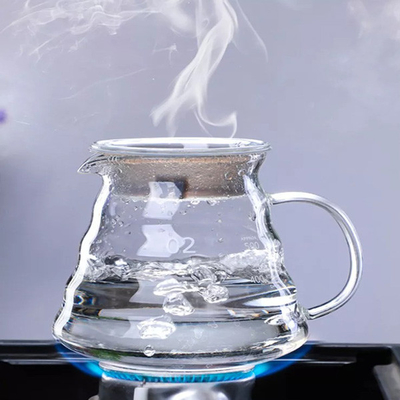 Handgemachte wesentliche Kaffeemaschine Barista Tools Borosilicate Glass mit Glastrichter-Filter