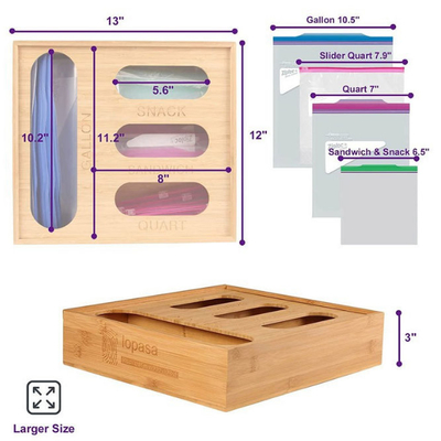 Kleidungs-Taschen-Organisator mit Reißverschluss Dispenser For Drawer