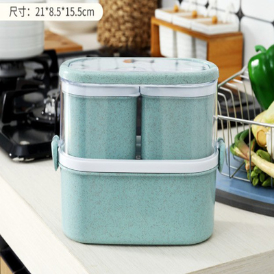 Stützbarer Weizen-Straw Plastic Multi Compartment Lunch-Kasten-japanische Art