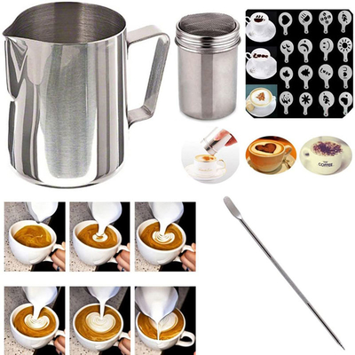 Kundenspezifischer Pitcher-Kaffee-Schüttel-Apparat 16pcs 12Oz wesentlicher Barista Tools Espresso Milk
