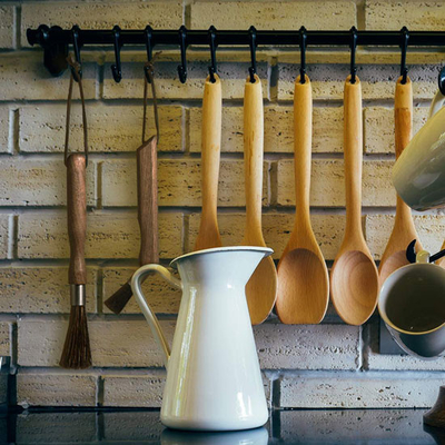 Natürliche Walnuss-Holz-Espresso-Kaffeemühle Cleaning Brush For Barista