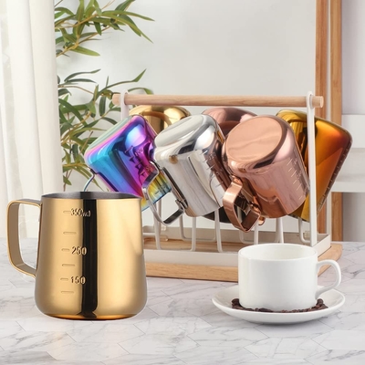 Goldedelstahl wesentlicher Barista Tools Coffee Picher 350ml /12oz