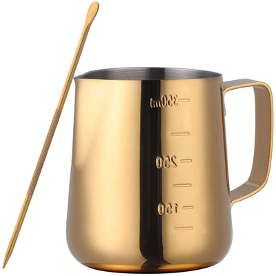 Goldedelstahl wesentlicher Barista Tools Coffee Picher 350ml /12oz