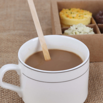 Große hölzerne Kaffee-WegwerfRührstäbe 5,5 Zoll
