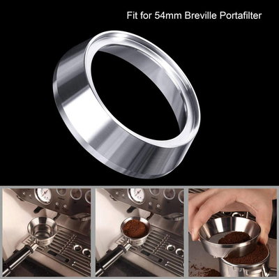 Edelstahl-Kaffee, der den Espresso des Ring-54mm dosiert Trichter dosiert