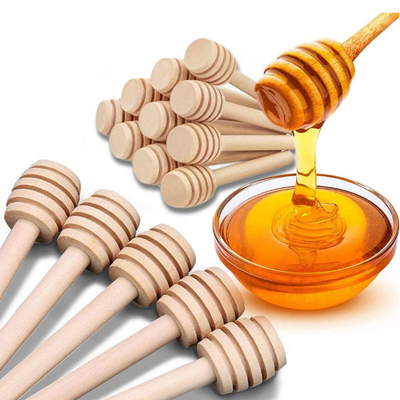 3 Zoll-Bienenwaben-Bambusküchen-Geräte hölzerner Honey Sticks Dipper