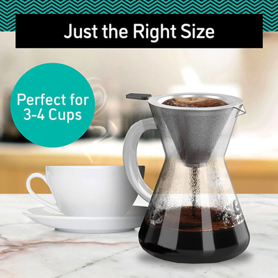 Moderner wesentlicher Brauer Pour Over Set 14Oz Barista Tools Drip Coffee