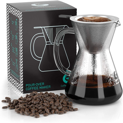 Moderner wesentlicher Brauer Pour Over Set 14Oz Barista Tools Drip Coffee