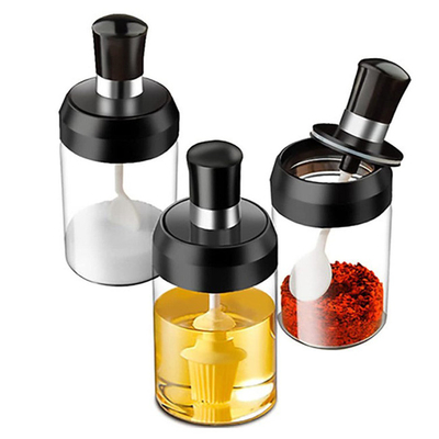 Küche Sugar Salt Spice Storage Containers rüttelt mit Löffel