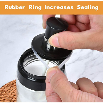 Küche Sugar Salt Spice Storage Containers rüttelt mit Löffel