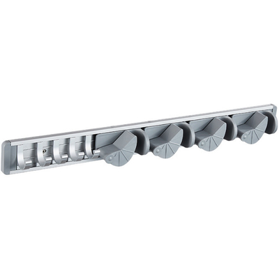 An der Wand befestigter Metallbesen-und -mop-Speicher-Gestell-Besen-Mopp-Organisator For Pantry